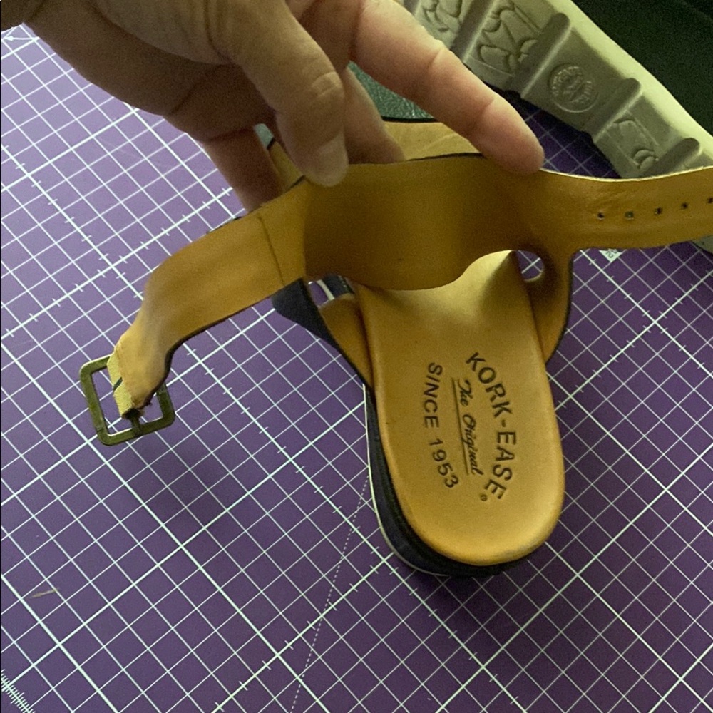 Kork-Ease Black and Yellow Sandals Minimalist Comfort. - Picture 7 of 9